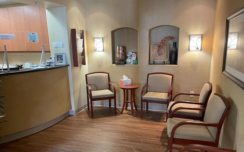 Dental office waiting room